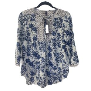 NYDJ Women Split Neck Blouse PXS